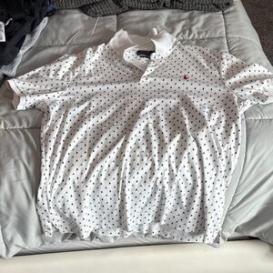 Polo by Ralph Lauren White Shirt with Black Dots